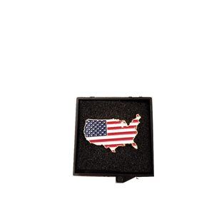 United States Shape Flag Lapel Pin